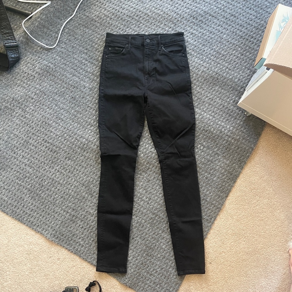 Mother denim high waist stretch skinny jean 27